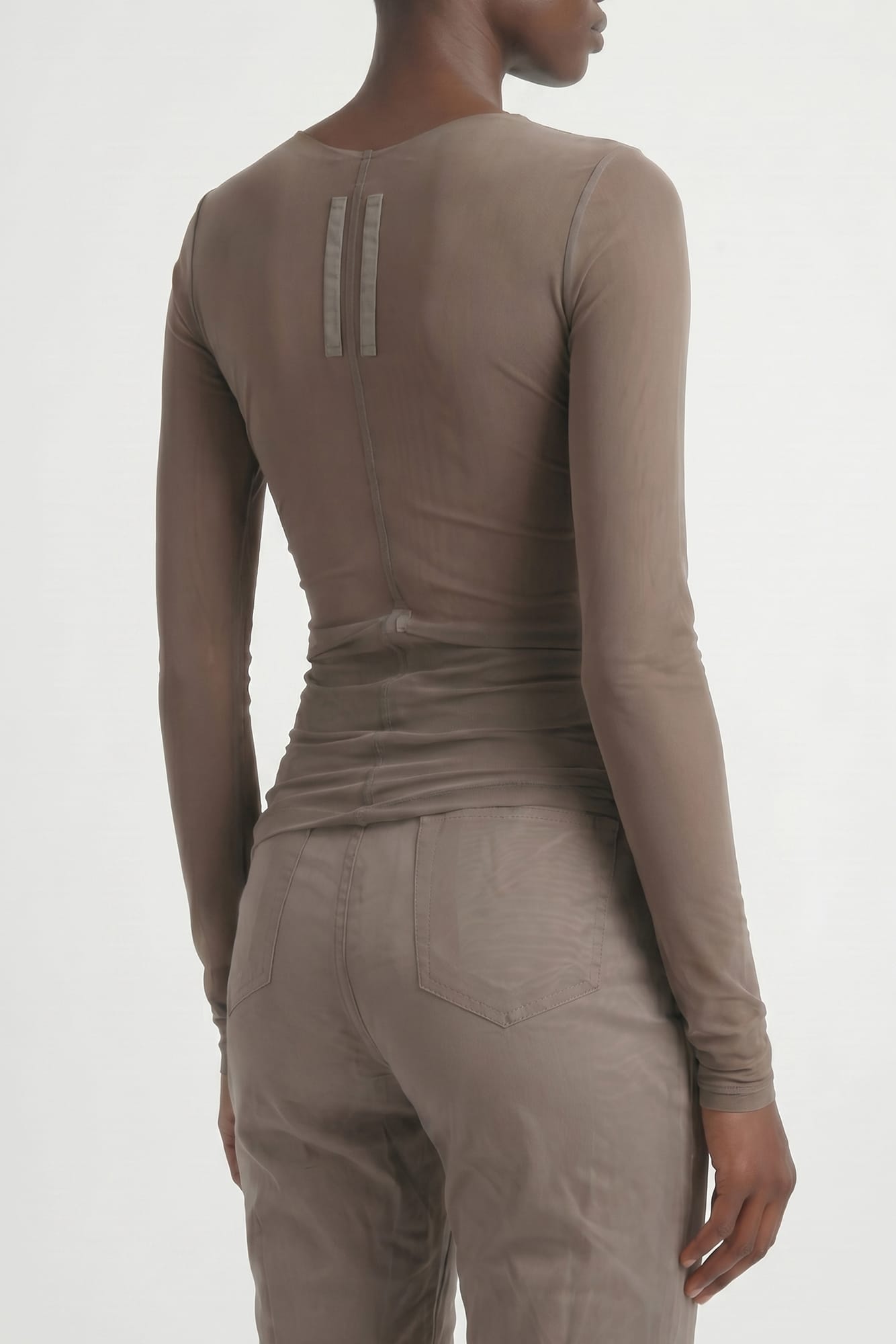 Rick Owens Temple Bandeau Top in Dust
