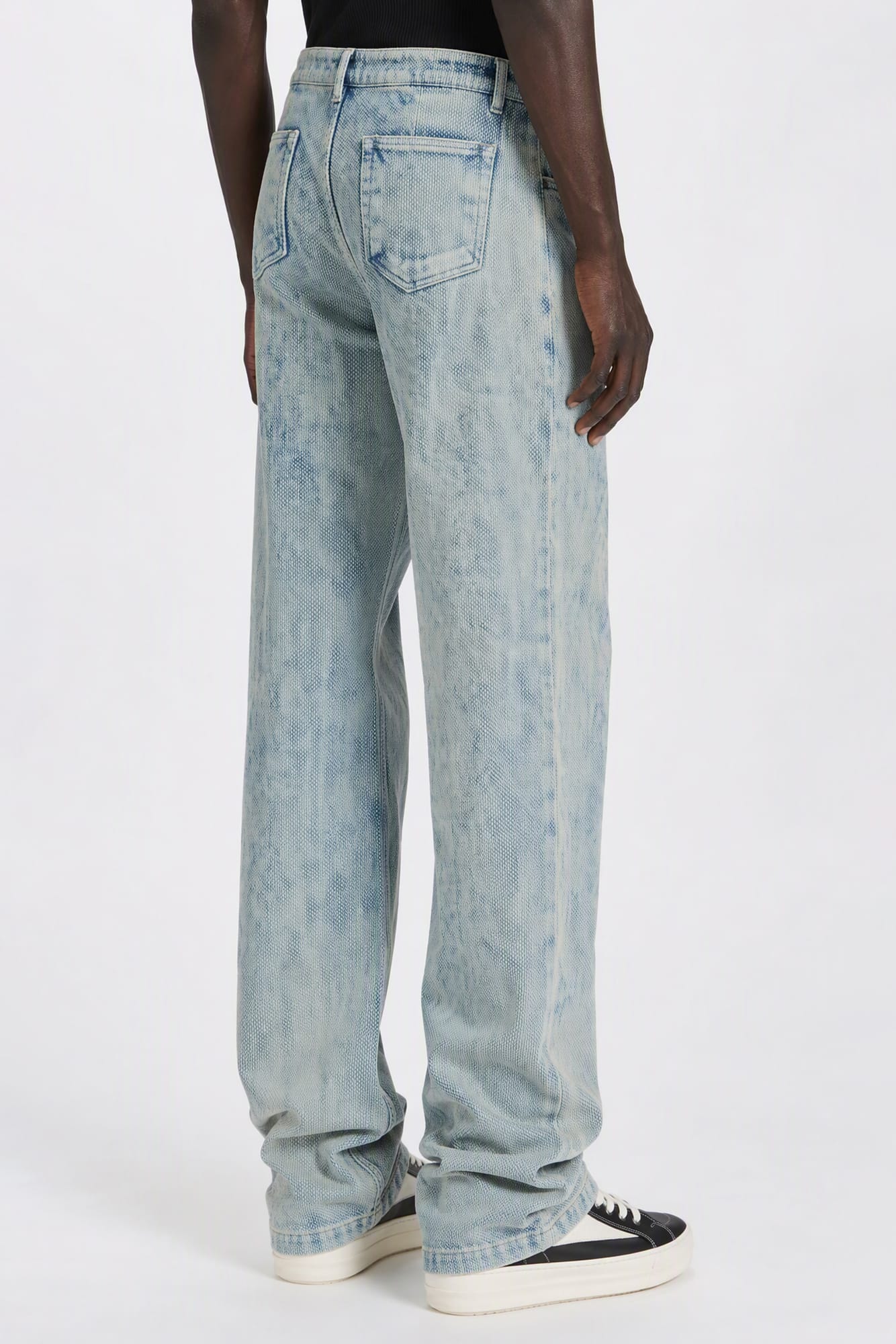 Rick Owens Textured Geth Jeans back