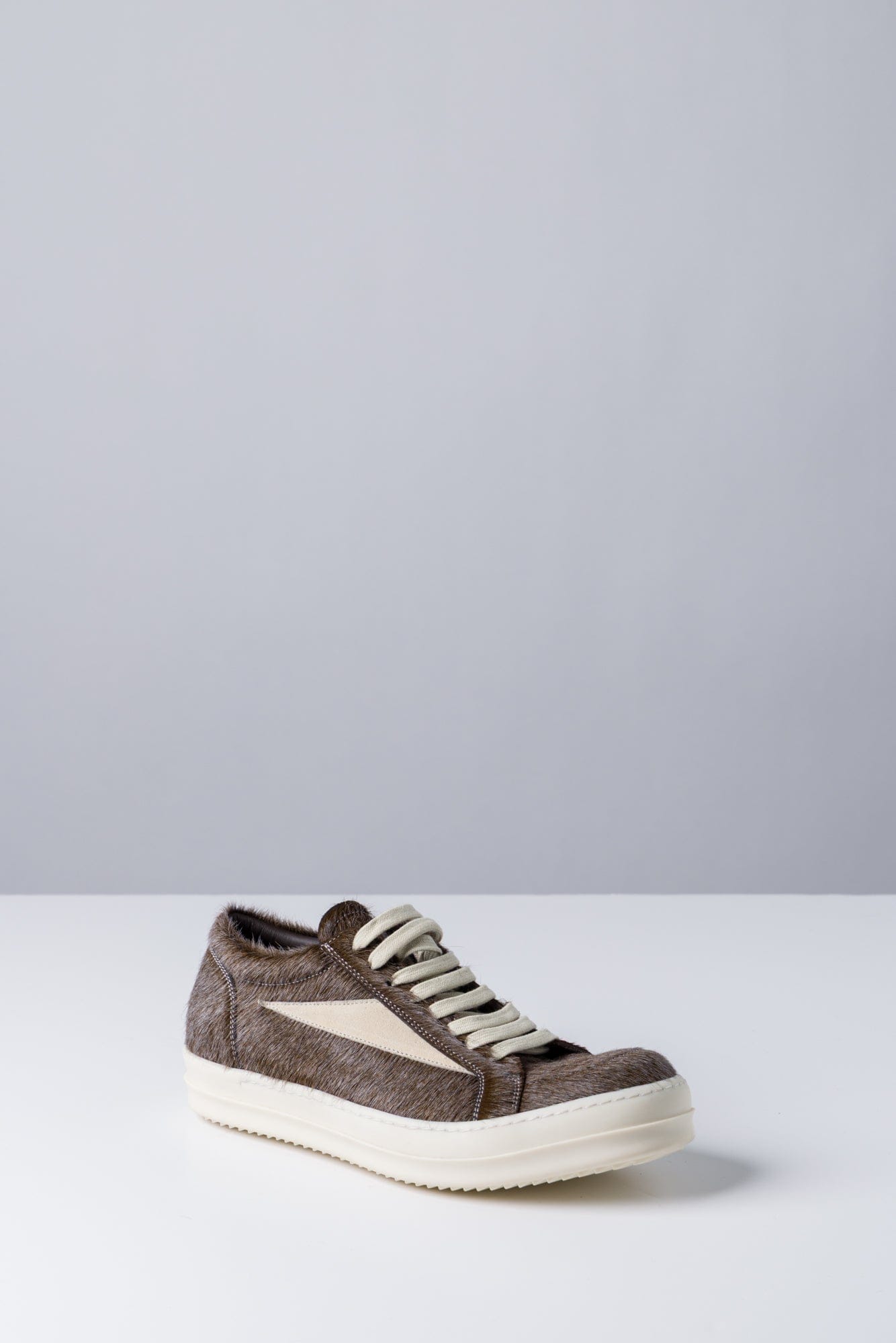 Rick Owens Vintage Sneaks in Indigo Calf Hair side