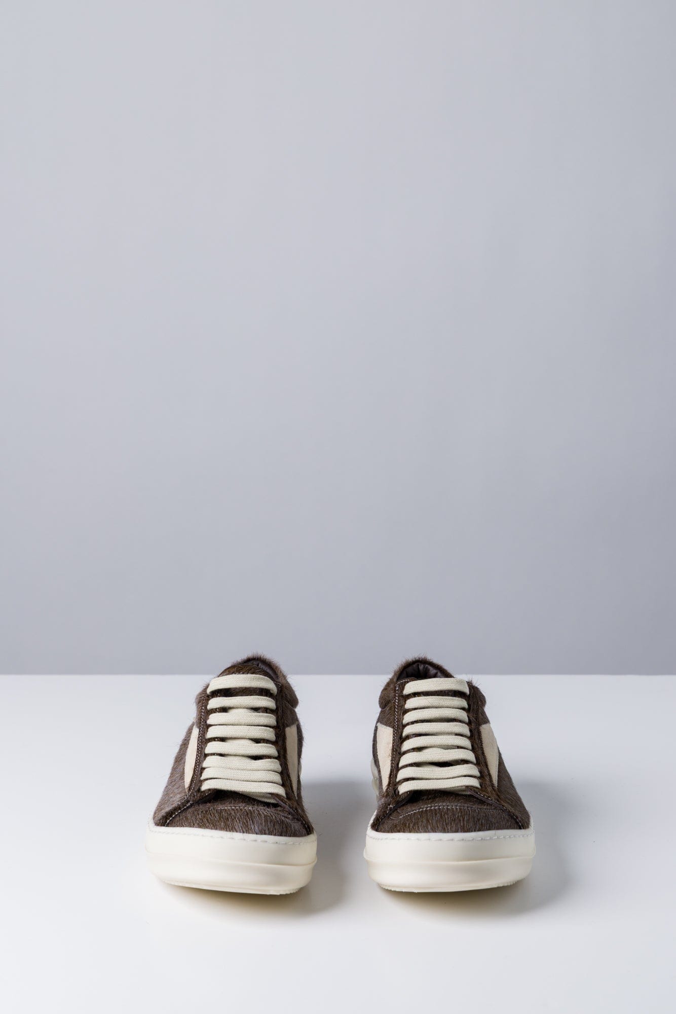 Rick Owens Vintage Sneaks in Indigo Calf Hair