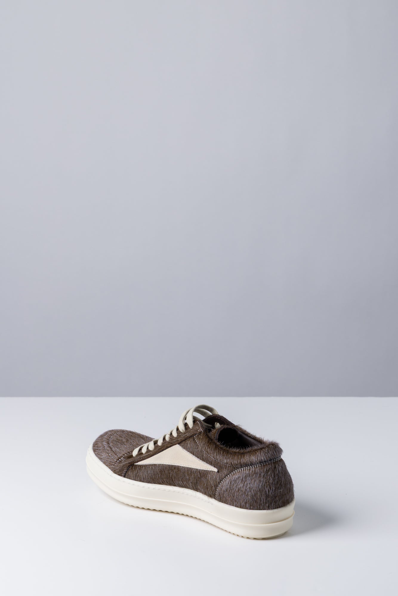 Rick Owens Vintage Sneaks in Indigo Calf Hair inner side