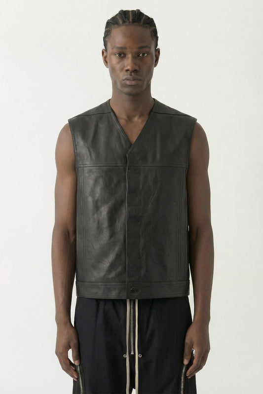 Rick Owens Work Vest in Black SS26