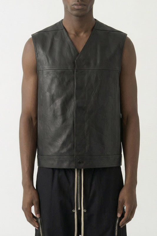 Rick Owens Work Vest in Black SS26