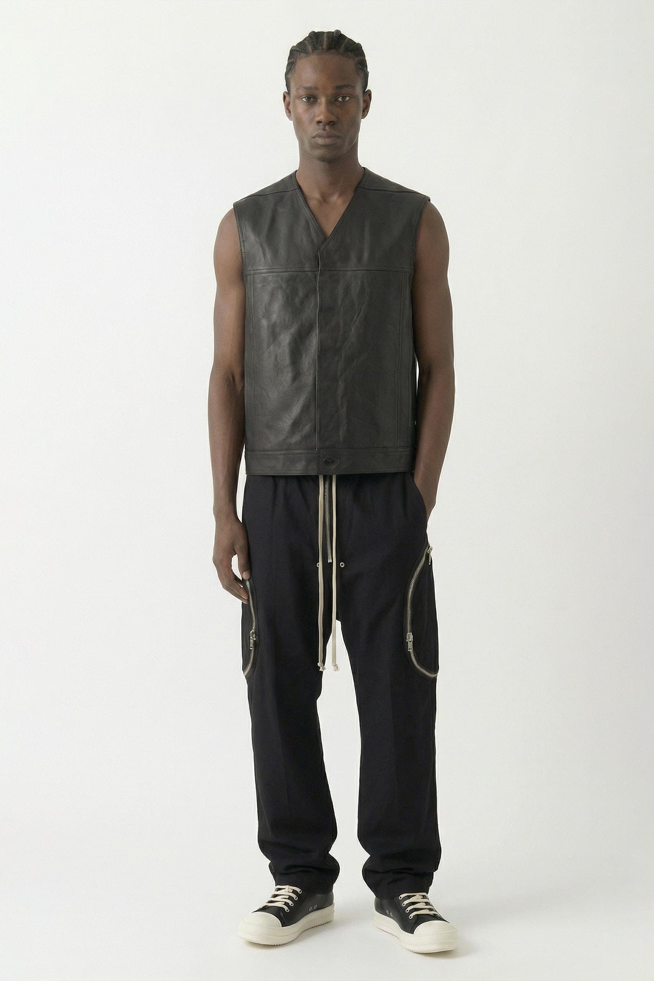 Rick Owens Work Vest in Black SS26