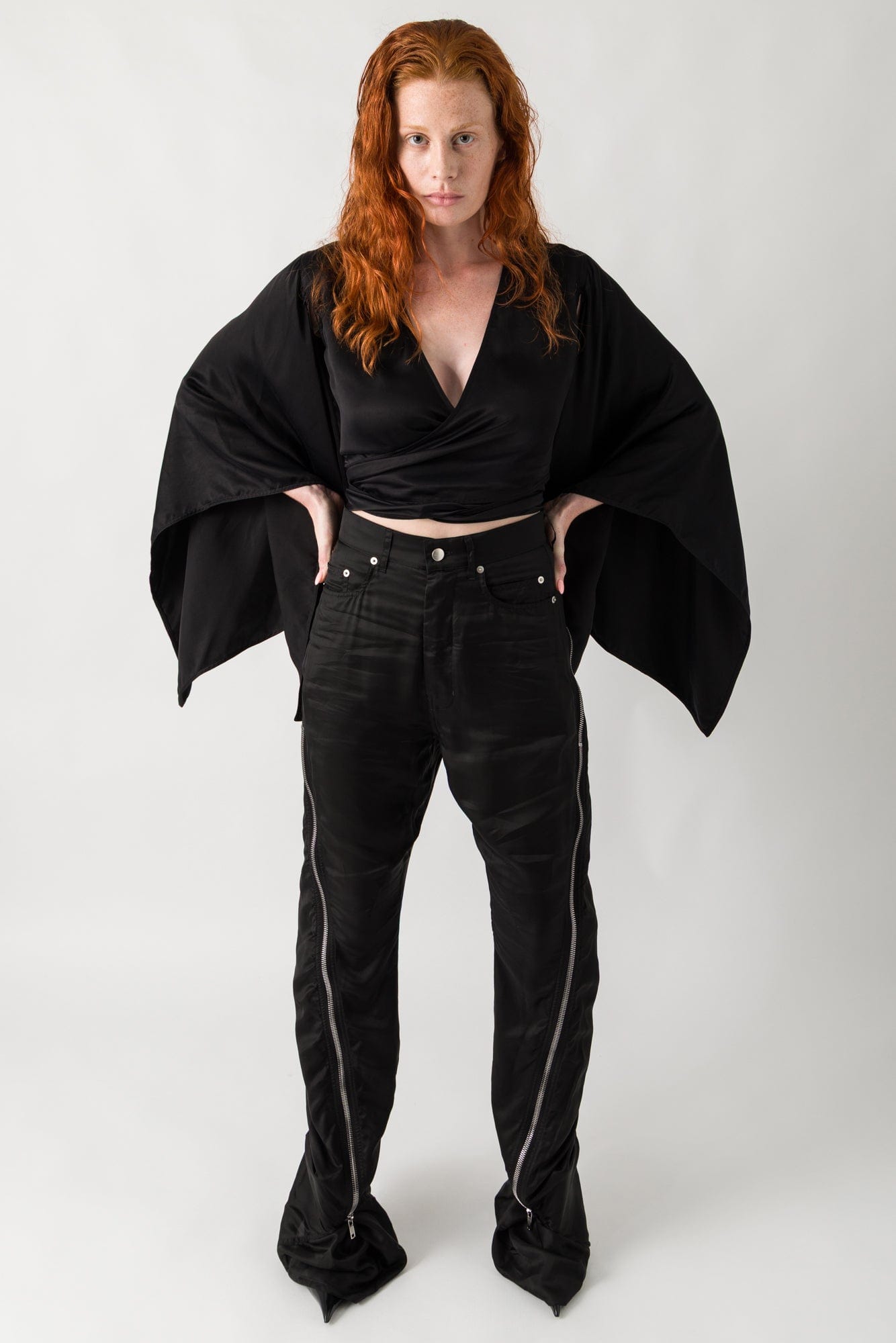 Rick Owens Wrap Top Flag Sleeve