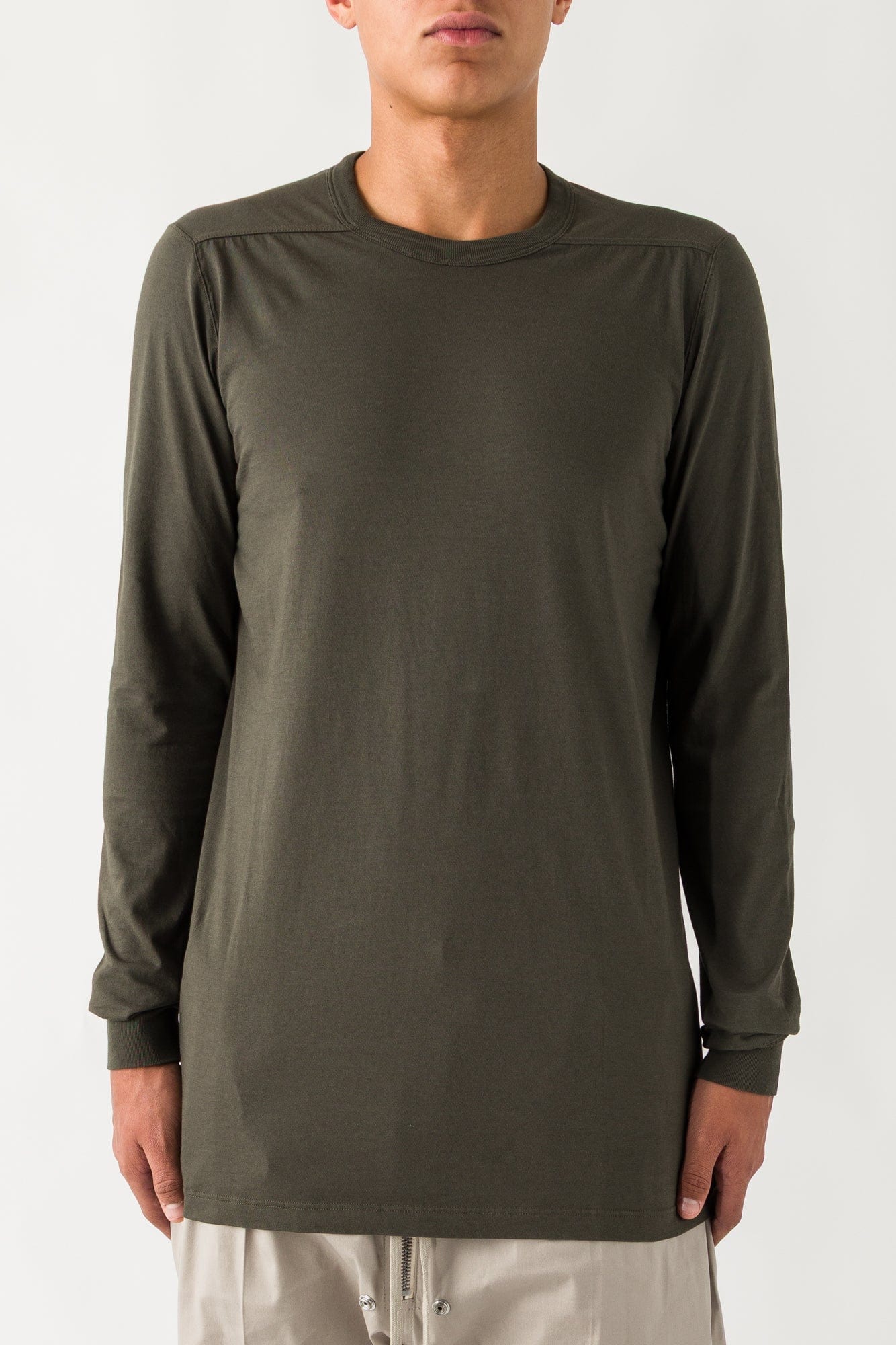 Rick Owens Level Longsleeve T in Bosco