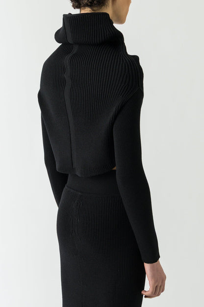 Rick Owens LS Cowl in Black back