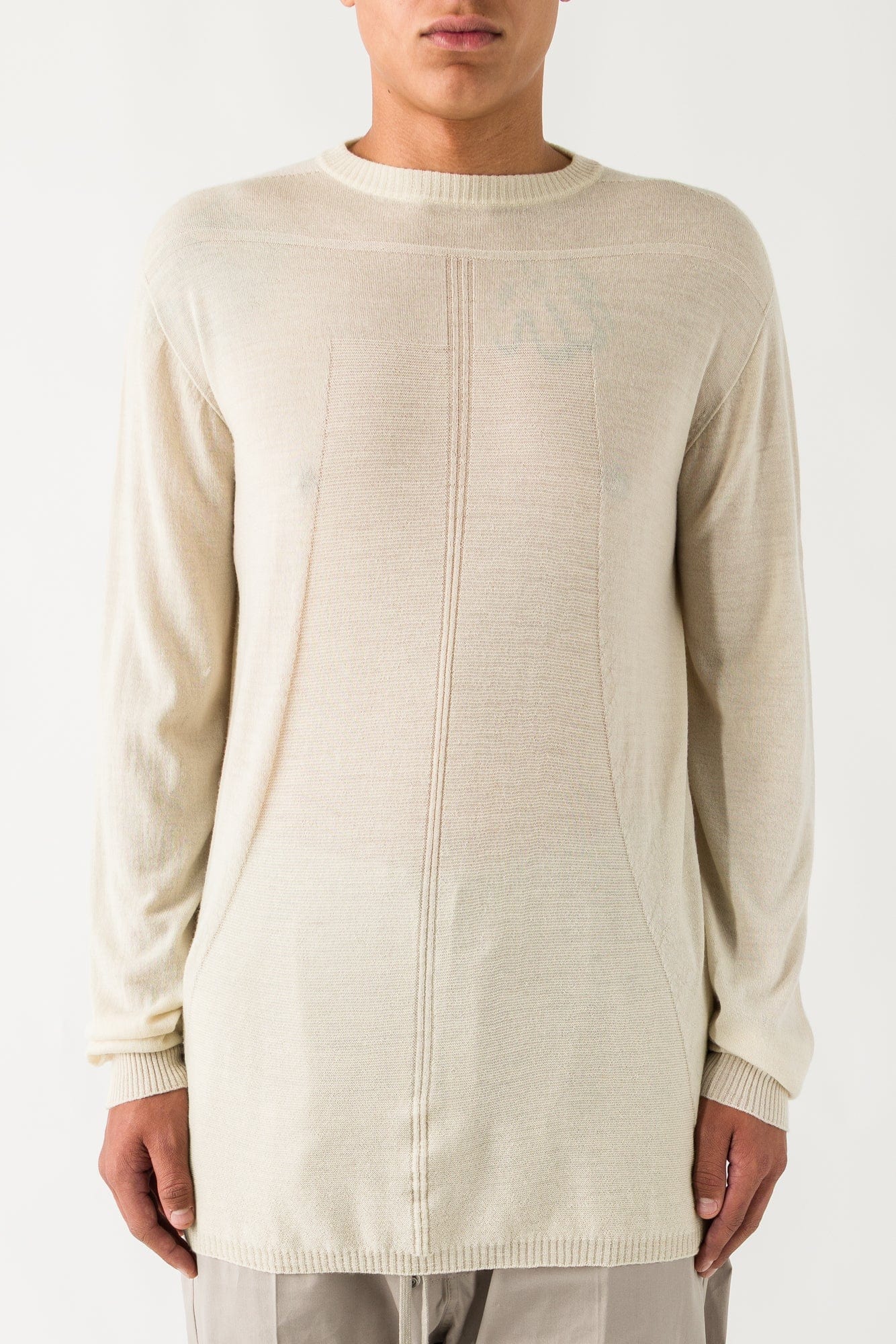 Rick Owens Oversized Level Sweater in Natural