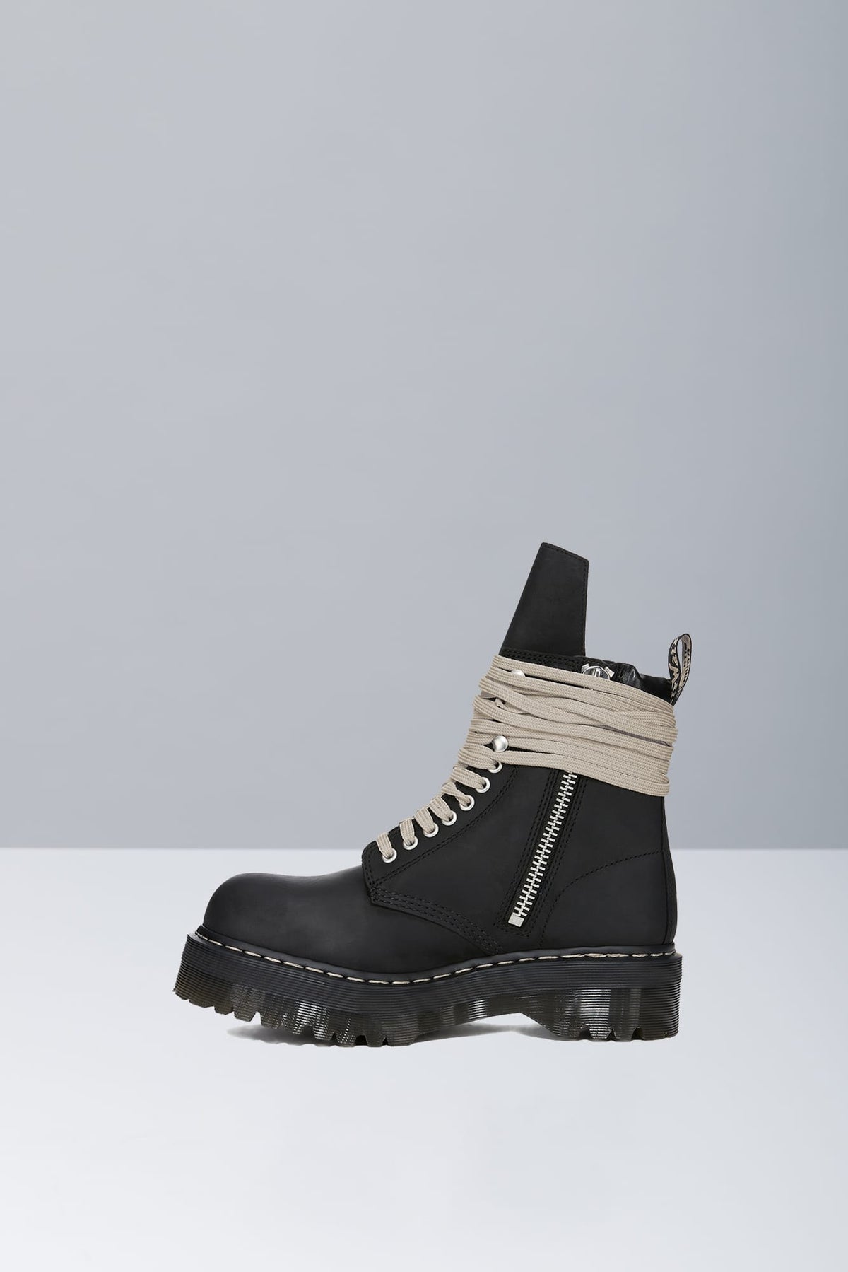 Rick Owens x Dr. Martens Quad Sole Steel Toe W side