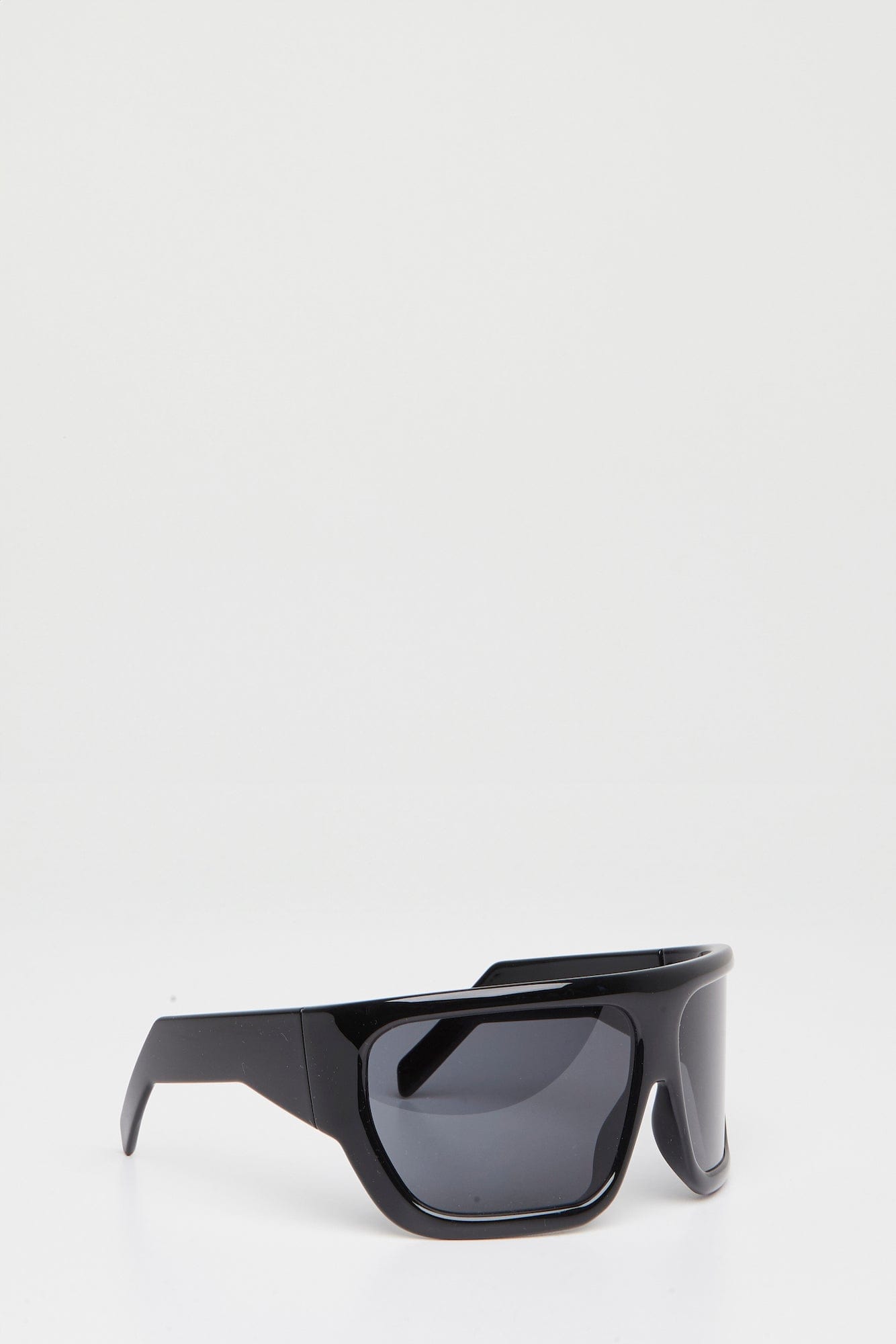 Rick Owens Shiny Davis in Black angled front