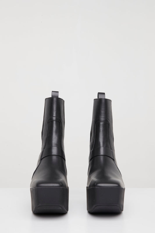 Rick Owens Sliver Platform Beatle in Black front