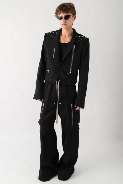 Rick Owens Alice Jacket in Black full look