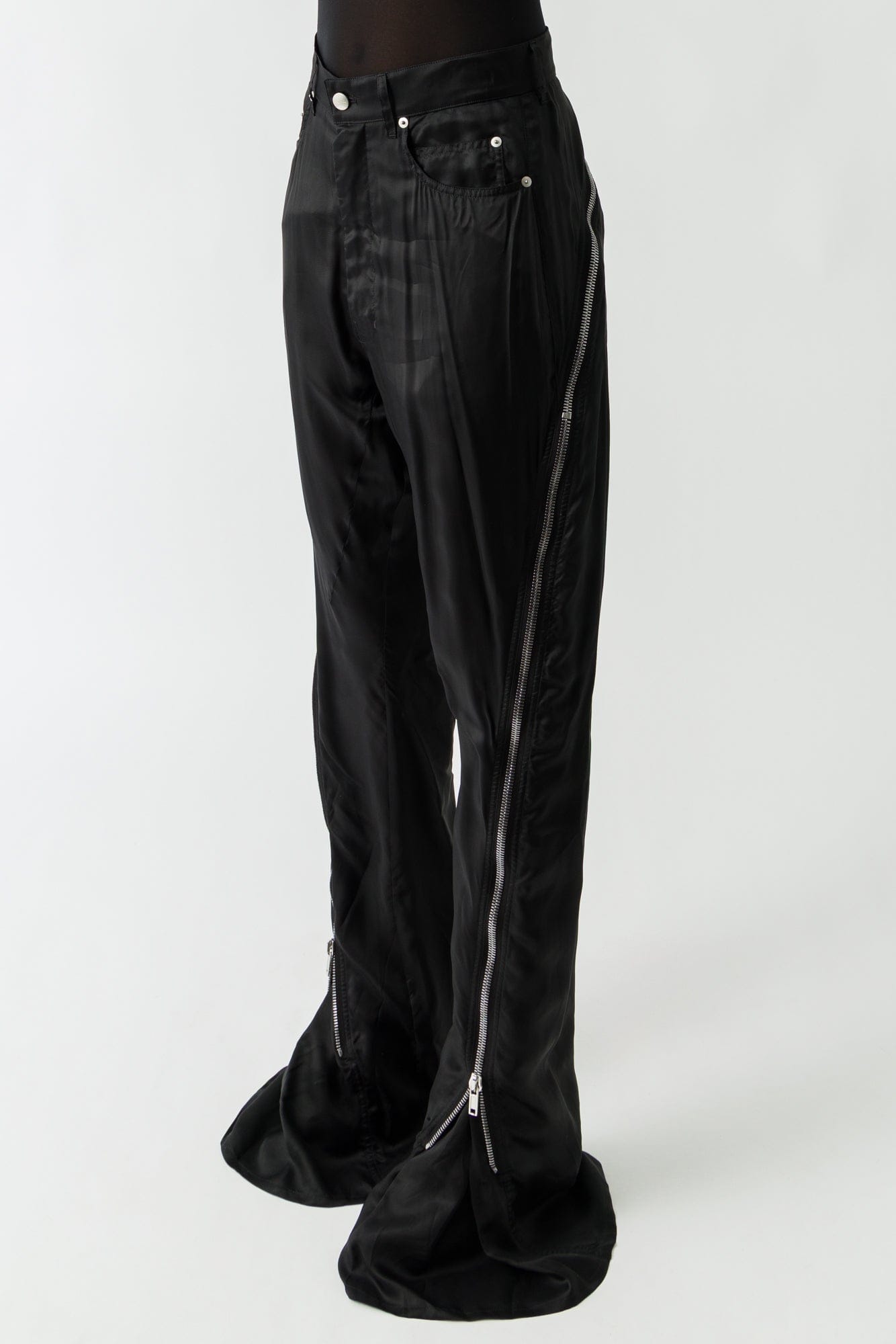 Rick Owens Bolan Banana Trousers in Cupro Twill side