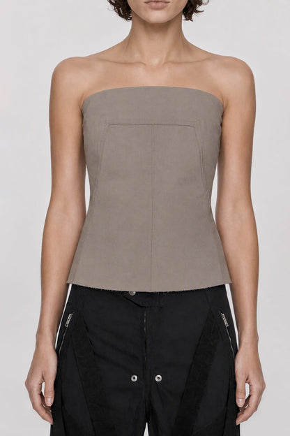 Rick Owens Bustier Top in Dust