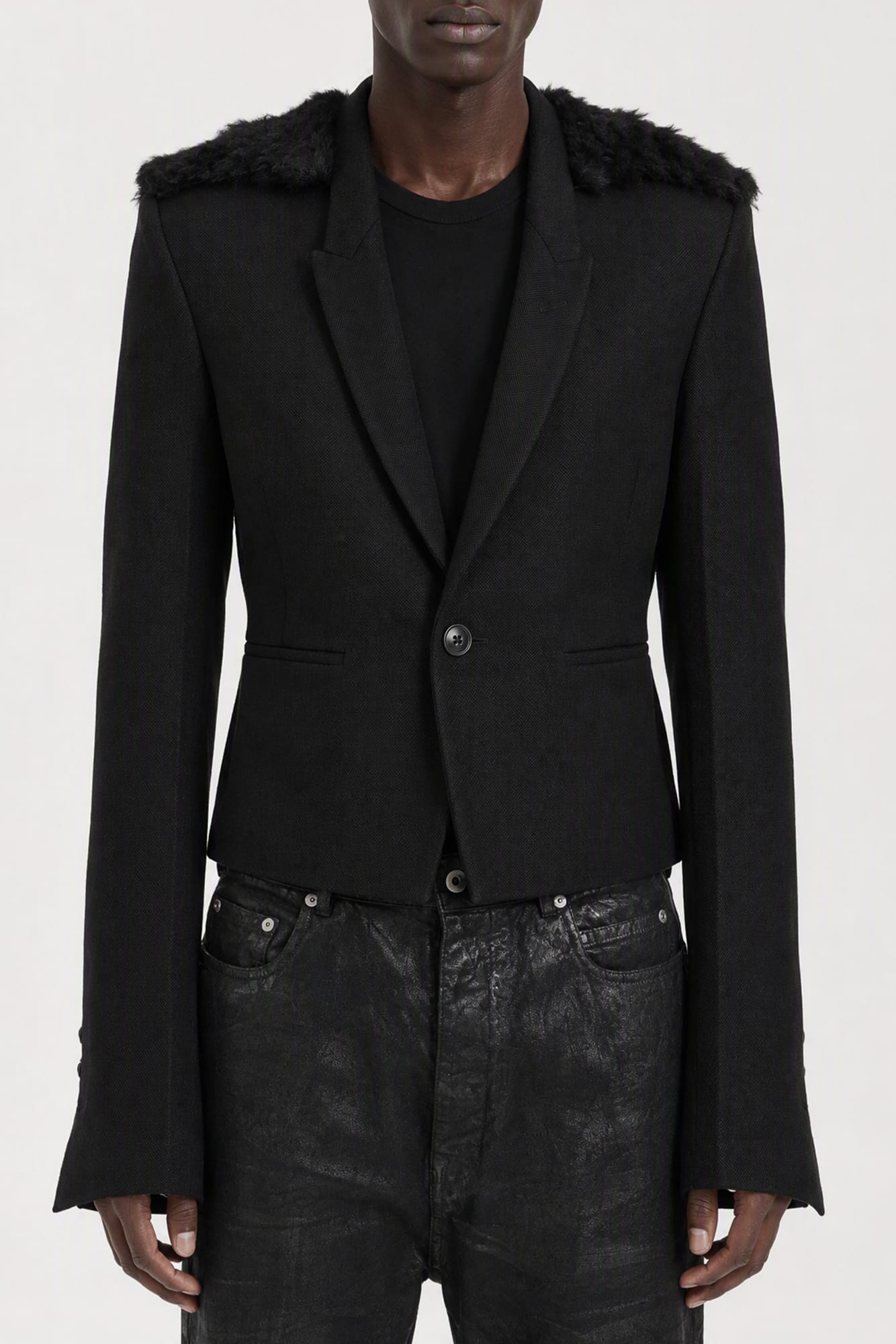 Rick Owens Mens Alice Jacket in Black