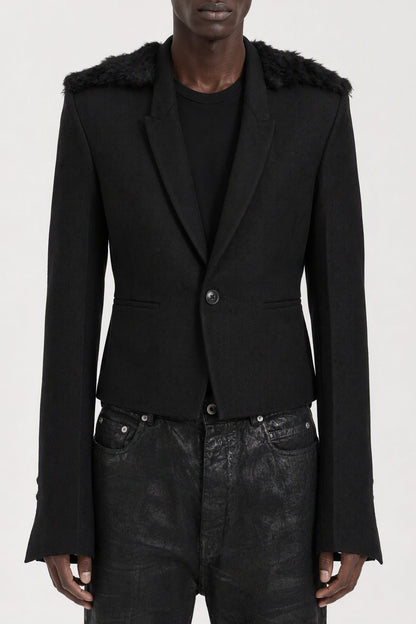 Rick Owens Mens Alice Jacket in Black