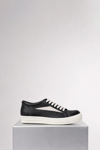 Rick Owens Vintage Sneaks in Black/Milk