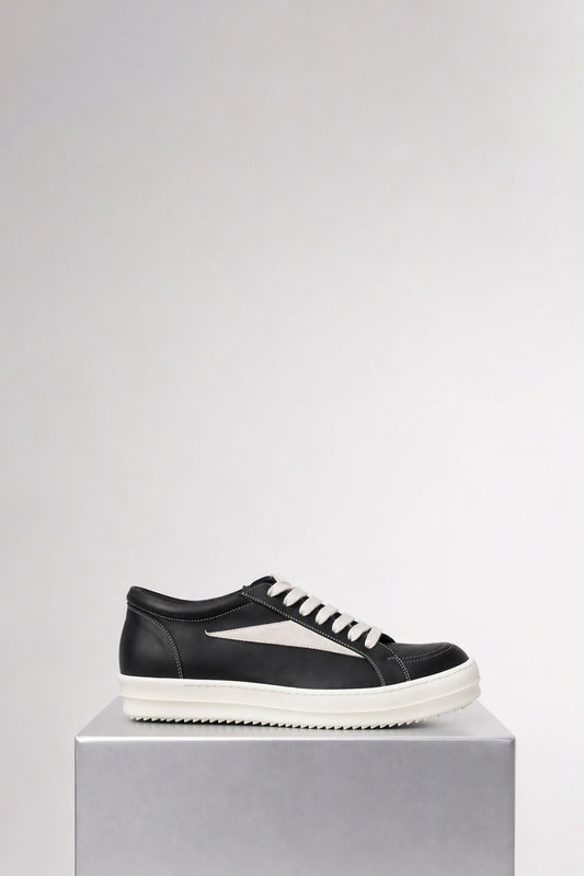 Rick Owens Vintage Sneaks in Black/Milk