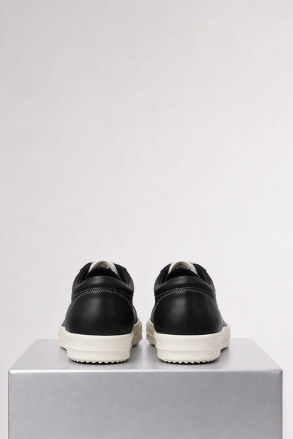 Rick Owens Vintage Sneaks in Black/Milk back
