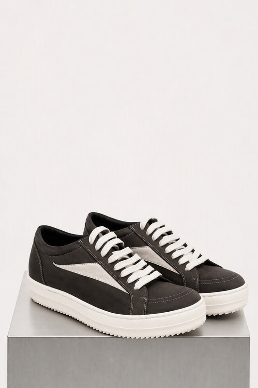 Rick Owens Vintage Sneaks in Washed Black side