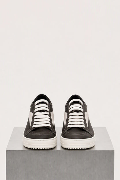 Rick Owens Vintage Sneaks in Washed Black front