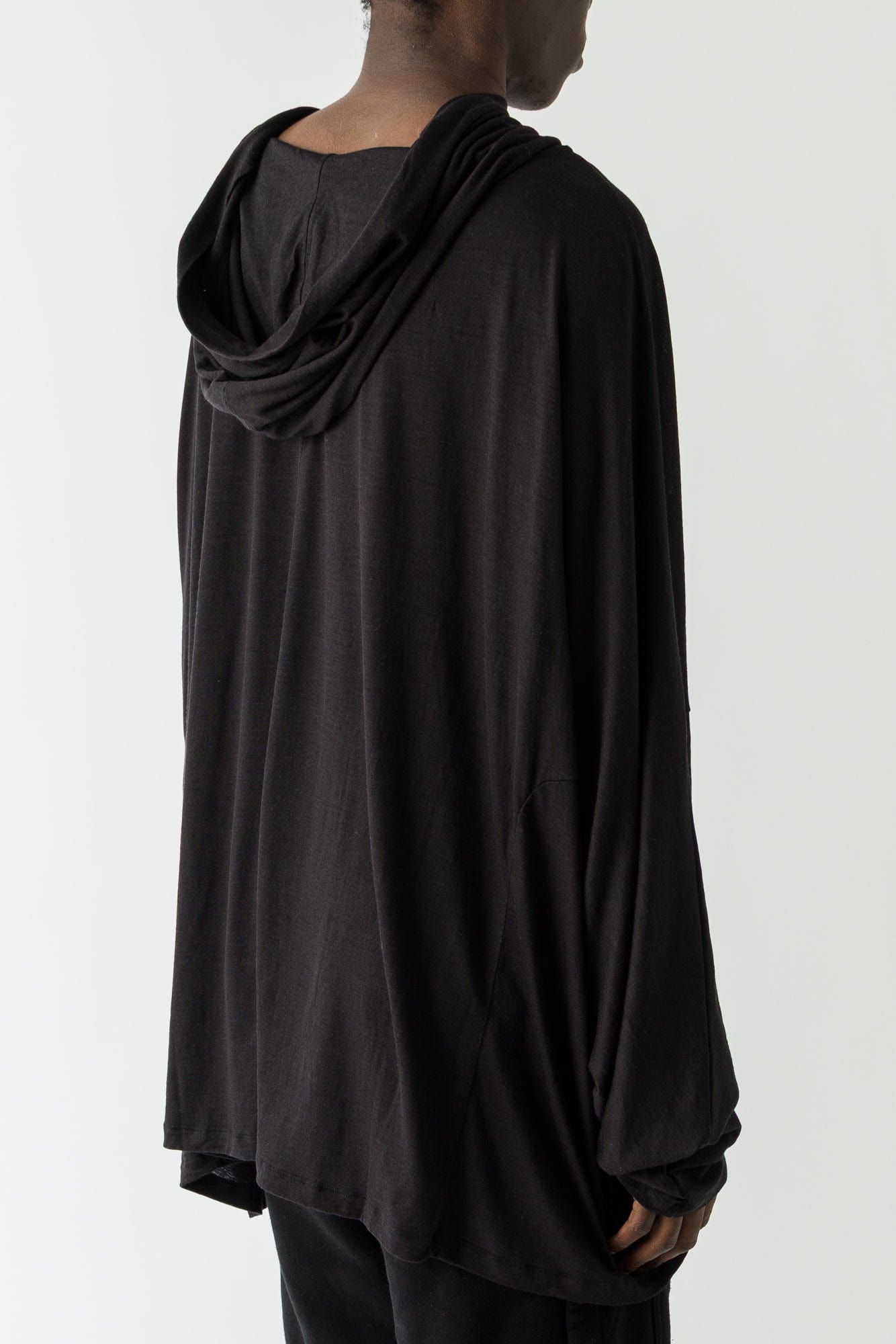 Rick Owens Hooded Tunic in Black back
