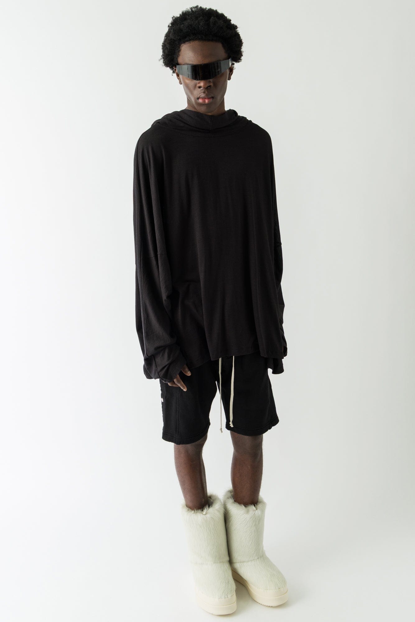Rick Owens Hooded Tunic in Black