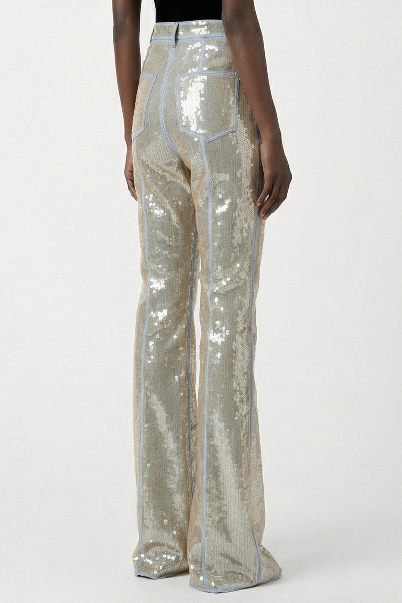 Rick Owens Bolan Bootcut Denim in Blue/Sand SS26