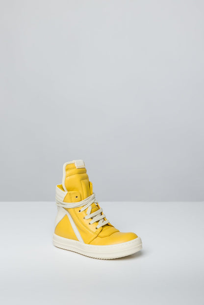 Rick Owens Kids Geobaskets in Lemon front side