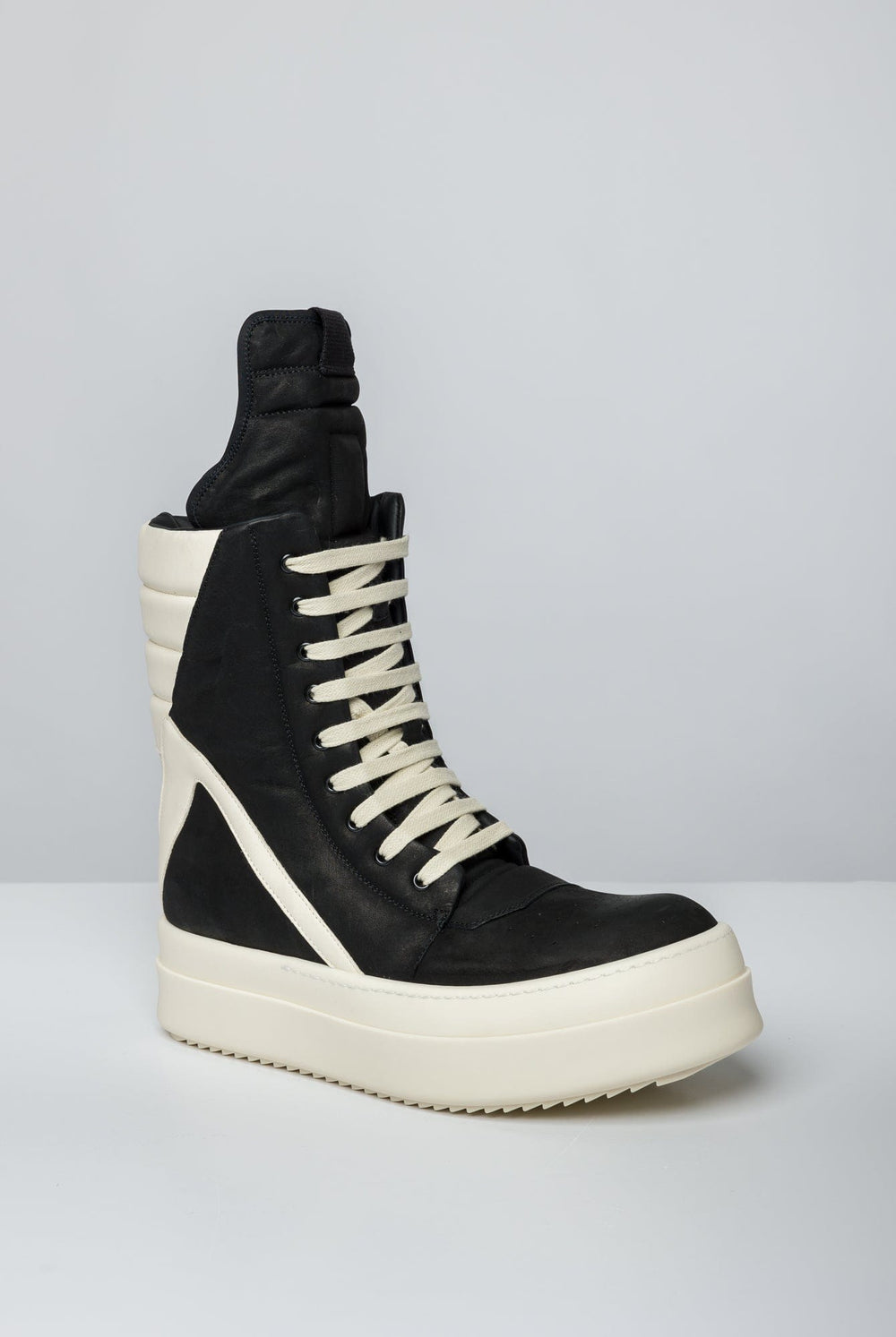 Rick Owens Mega Geobaskets in Black and Milk – Antidote Fashion and  Lifestyle