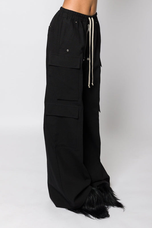 Rick Owens Women's Cargobelas in Black side