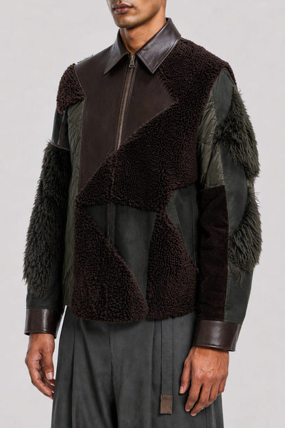 Sacai A.P.C. Quilts Blouson side