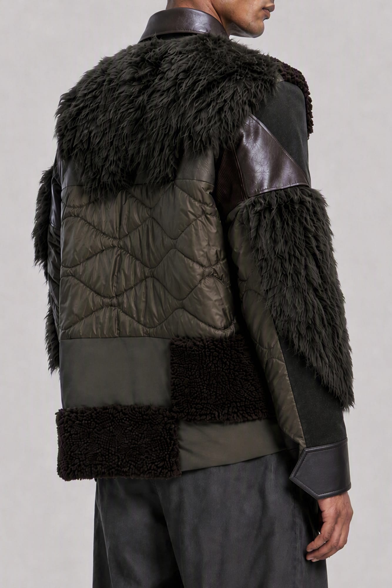 Sacai A.P.C. Quilts Blouson back