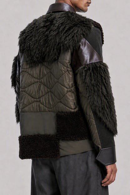 Sacai A.P.C. Quilts Blouson back