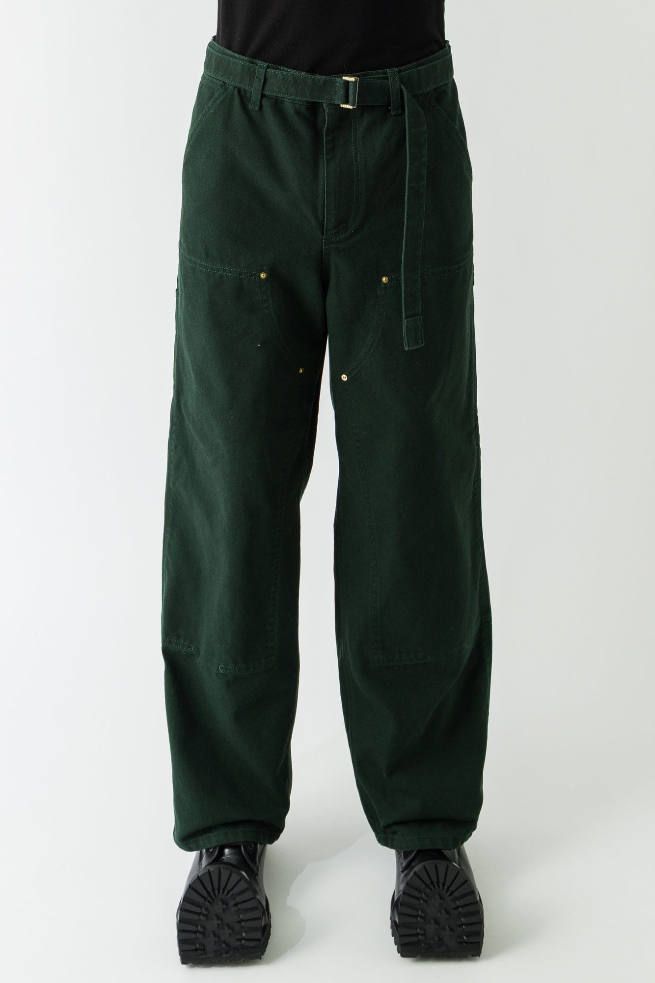 Sacai Carhartt Duck Pants In Green