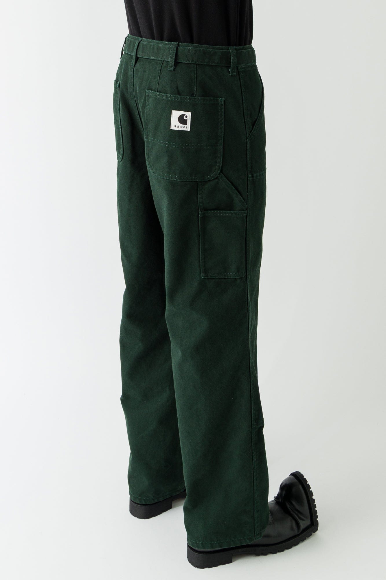 Sacai Carhartt Duck Pants In Green back