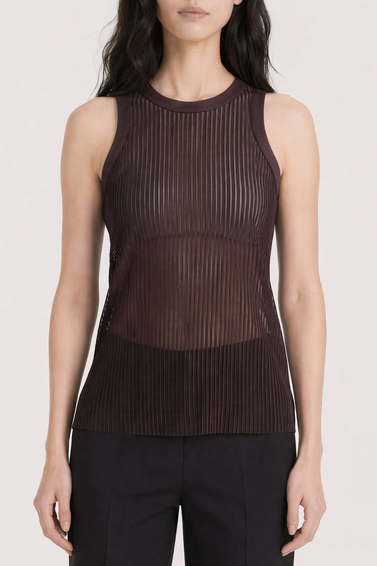 Sacai Chiffon Tank Top