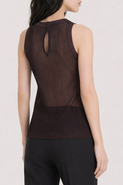 Sacai Chiffon Tank Top back