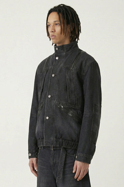 Sacai Denim Blouson in Black side