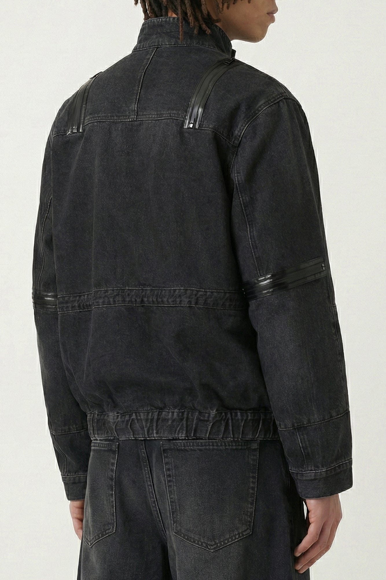 Sacai Denim Blouson in Black back