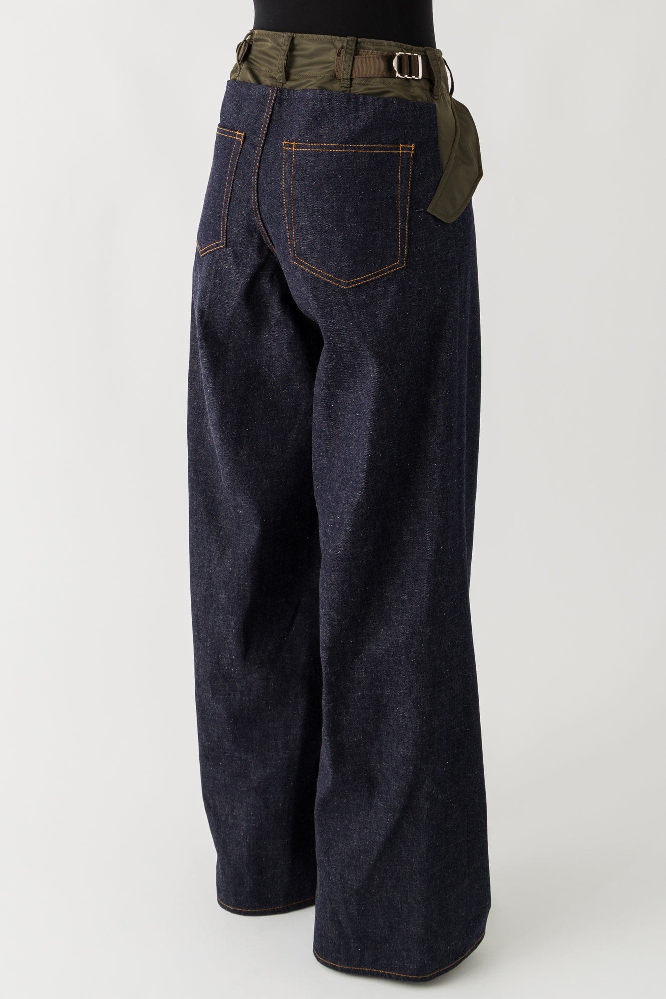 Sacai Denim Pants In Indigo back