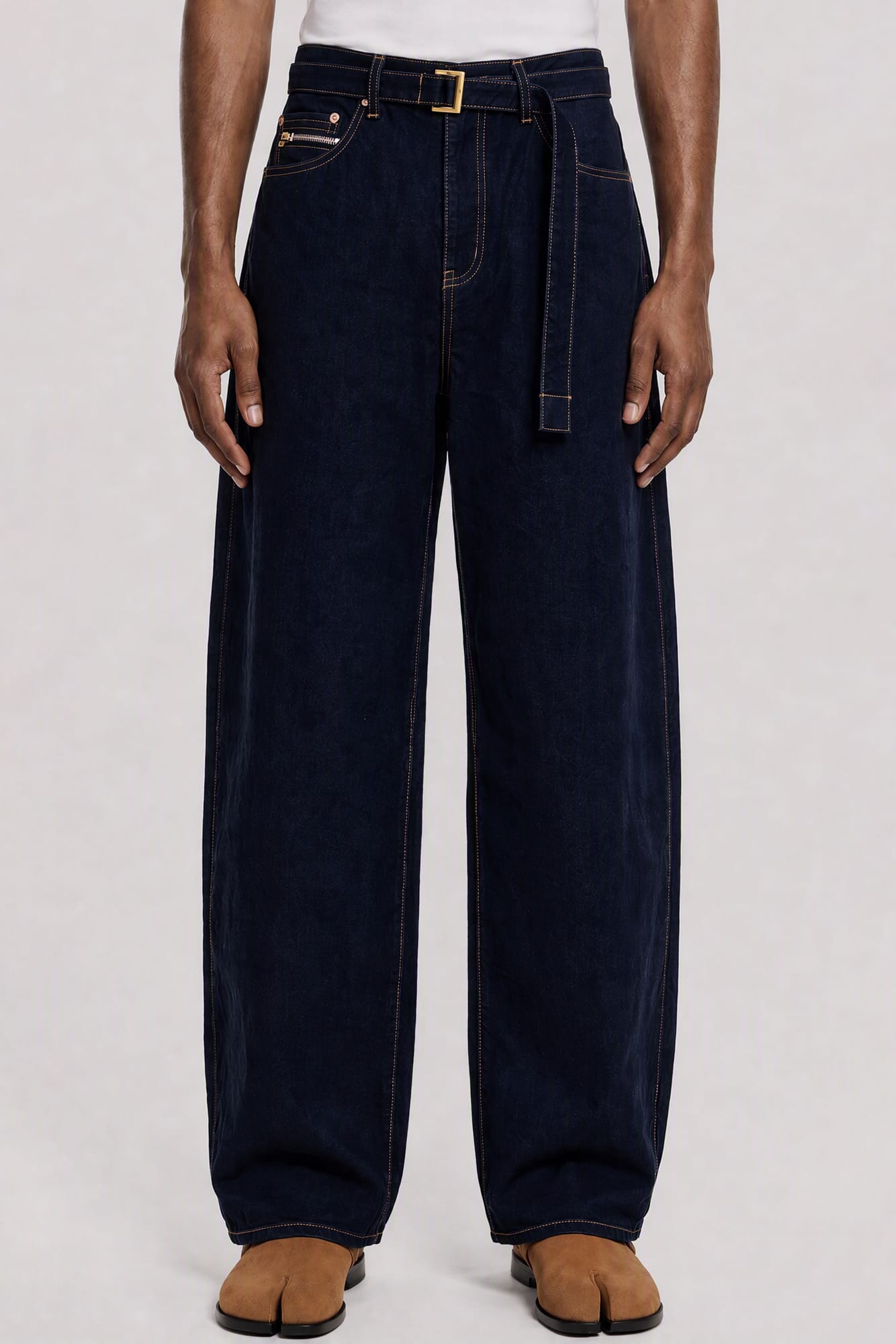 Sacai Denim Pants in Navy