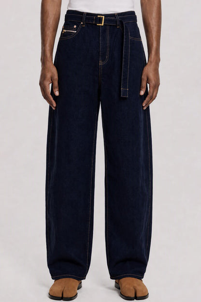 Sacai Denim Pants in Navy