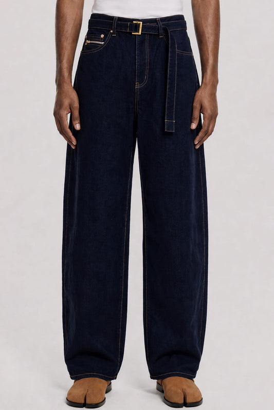 Sacai Denim Pants in Navy