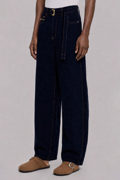 Sacai Denim Pants in Navy side