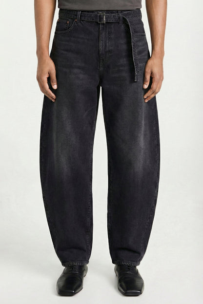Sacai Denim Pants in Black