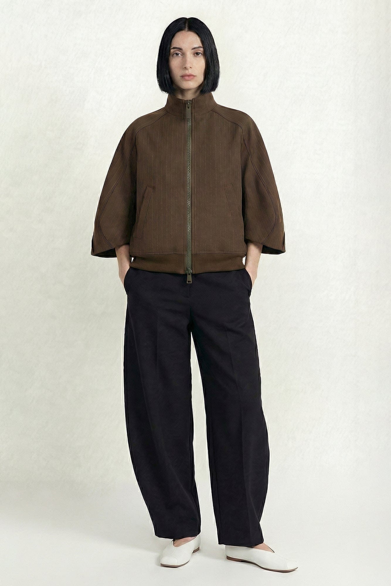 Sacai Matelasse Twill Blouson full look