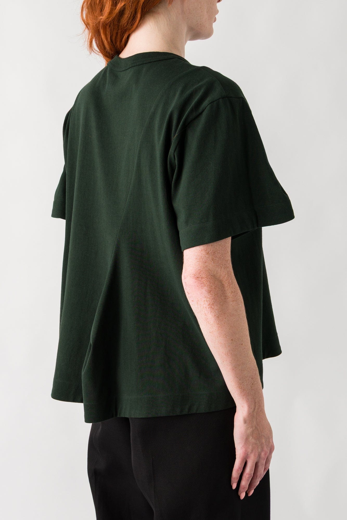 Sacai Cotton Jersey T-Shirt In Green