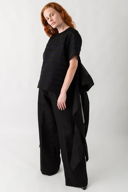 Sacai Double-Faced Silk Cotton x Silk Organza Pullover full look