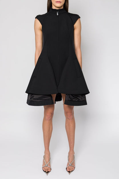Sacai Matelasse Twill Mix Dress